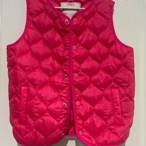 Marks & Spencer Pink Quilted Vest